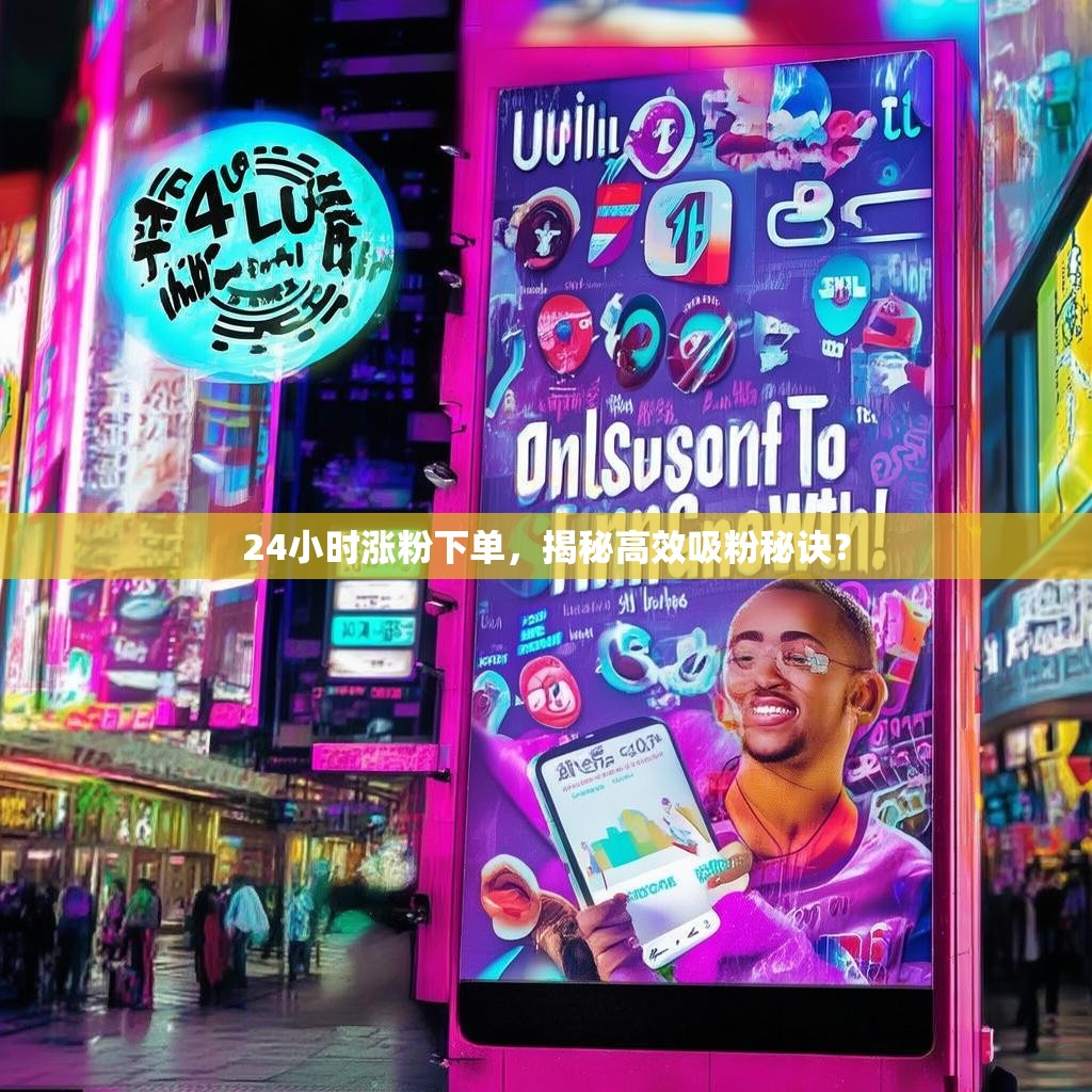 24小时涨粉下单，揭秘高效吸粉秘诀？
