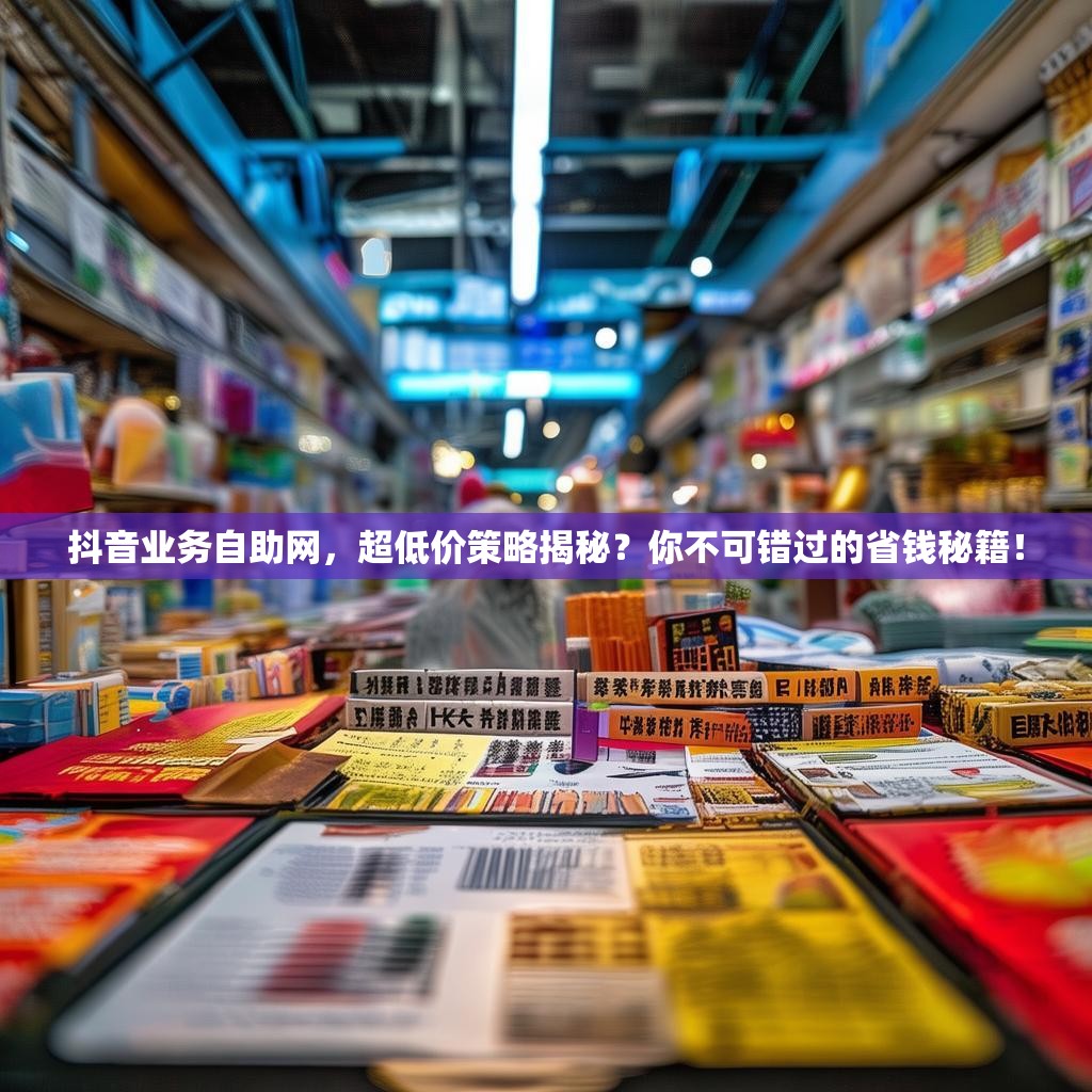 抖音业务自助网，超低价策略揭秘？你不可错过的省钱秘籍！