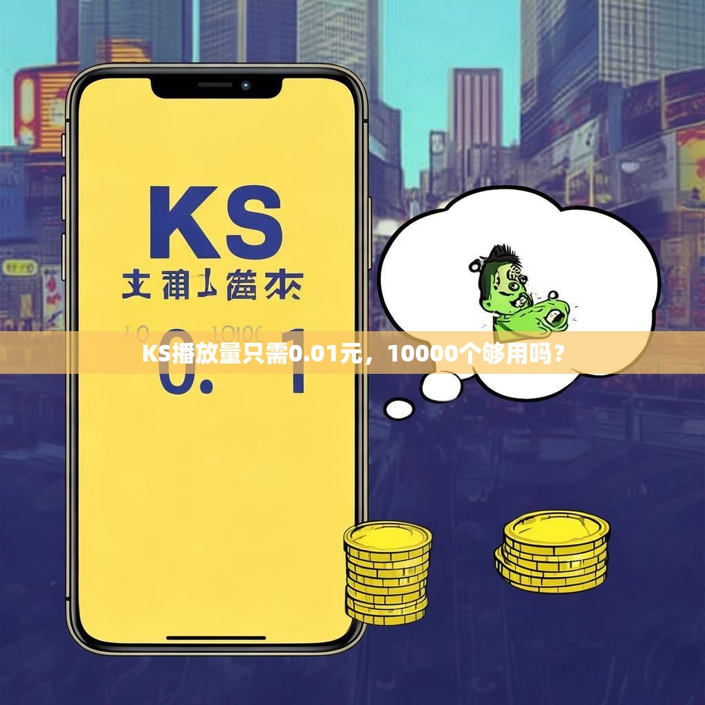 KS播放量只需0.01元,10000个够用吗?