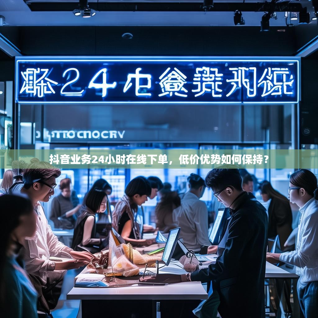 抖音业务24小时在线下单,低价优势如何保持?
