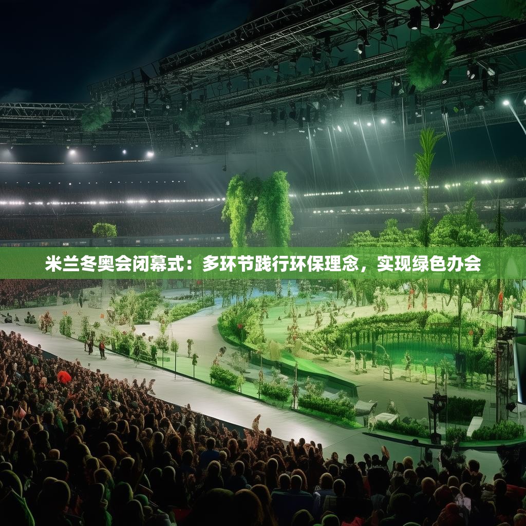 米兰冬奥会闭幕式：多环节践行环保理念，实现绿色办会