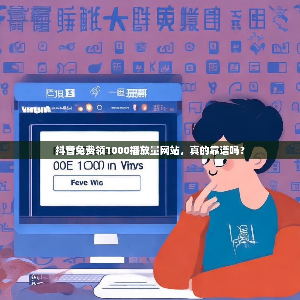 抖音免费领1000播放量网站，真的靠谱吗？