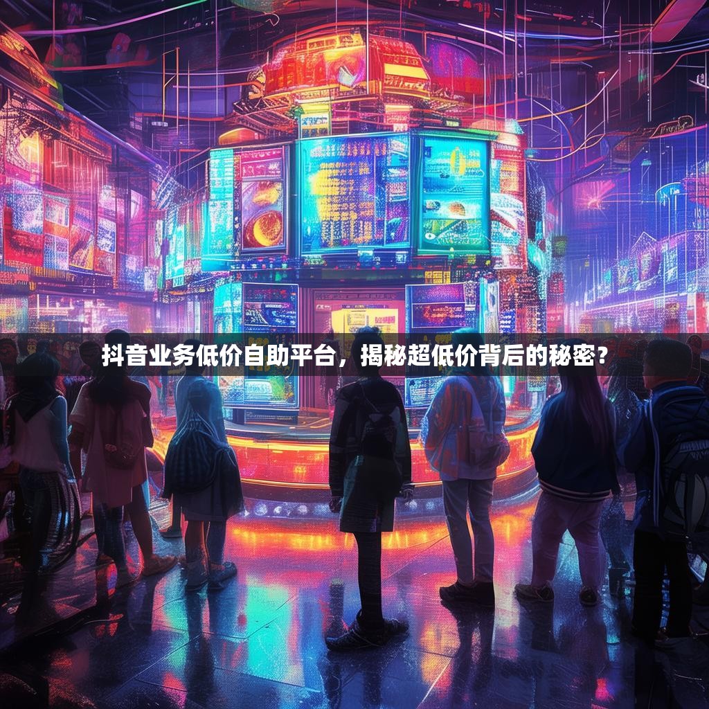 抖音业务低价自助平台，揭秘超低价背后的秘密？