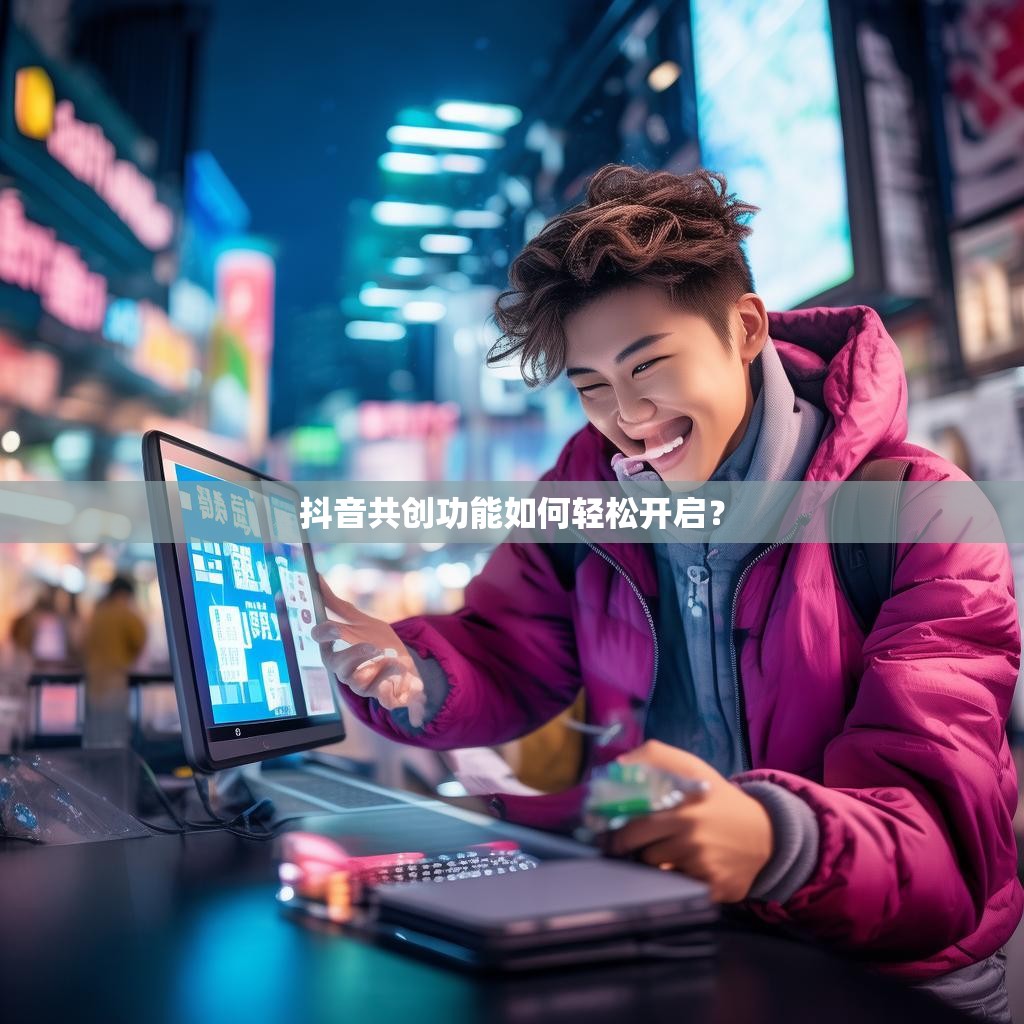 抖音共创功能如何轻松开启?