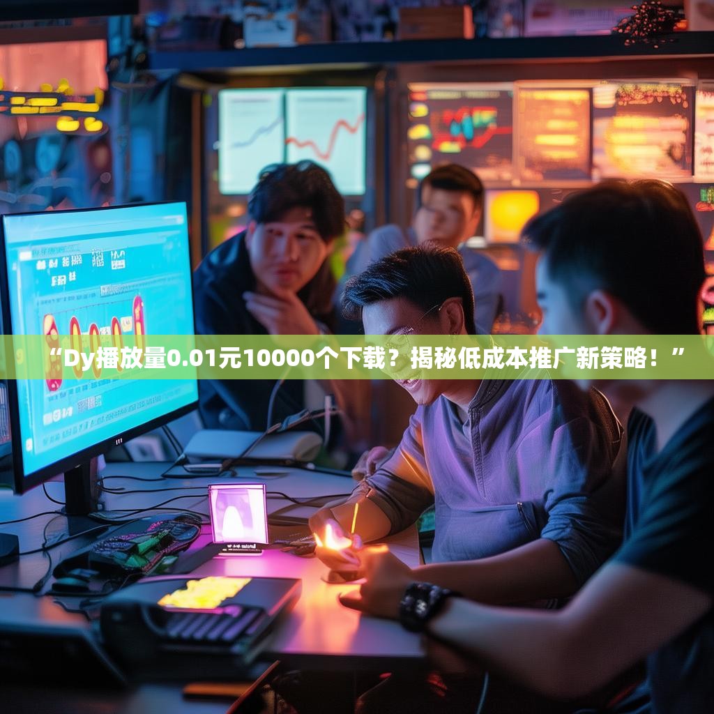 “Dy播放量0.01元10000个下载？揭秘低成本推广新策略！”