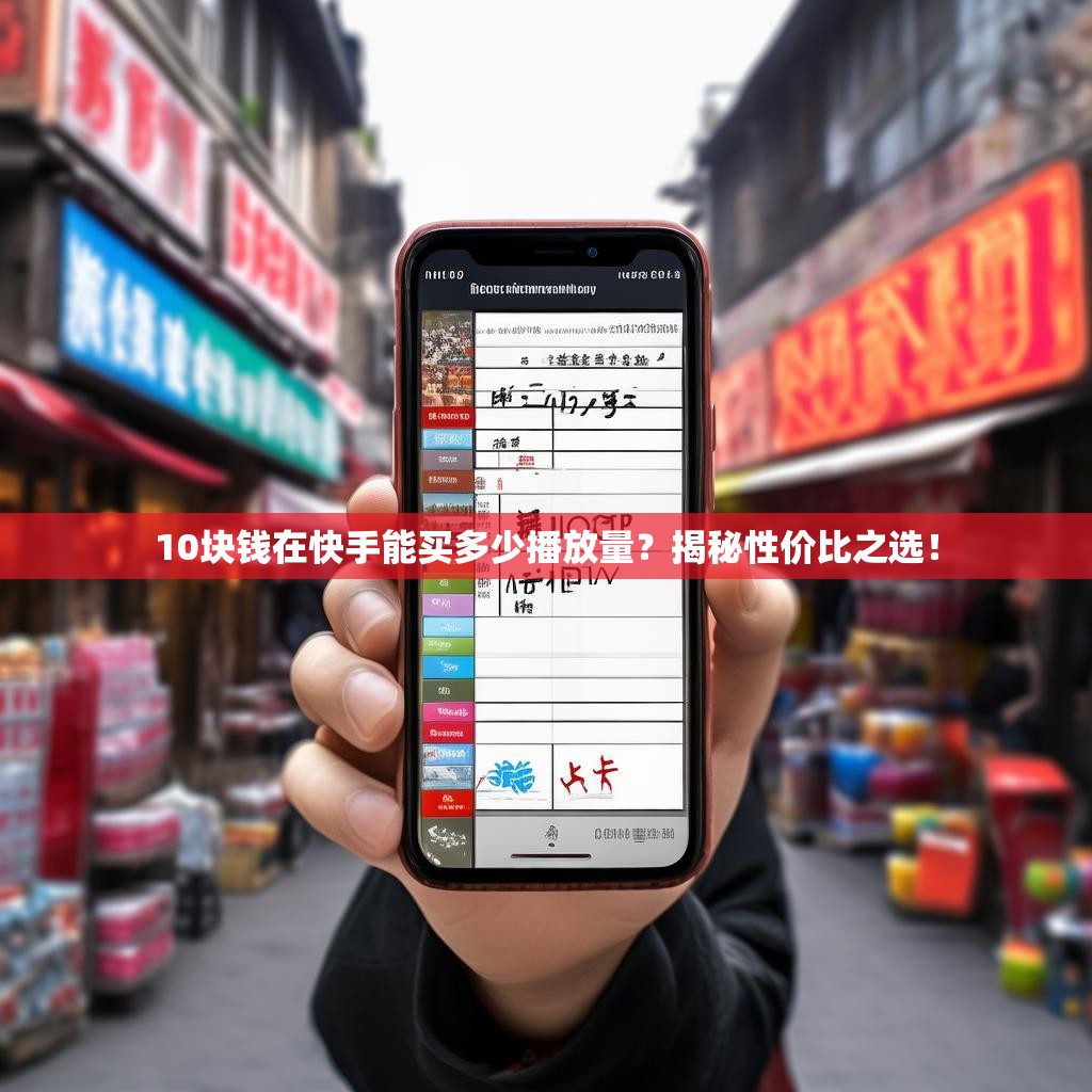 10块钱在快手能买多少播放量？揭秘性价比之选！