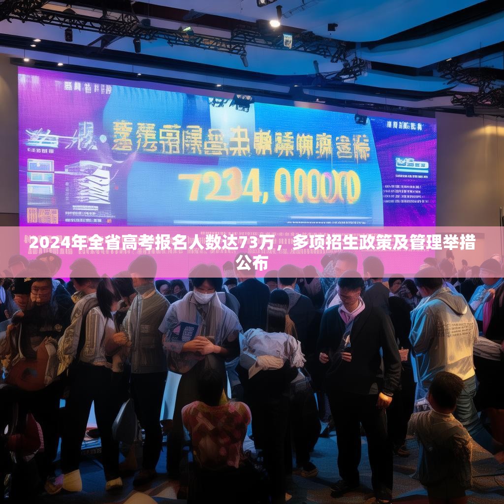 2024年全省高考报名人数达73万，多项招生政策及管理举措公布