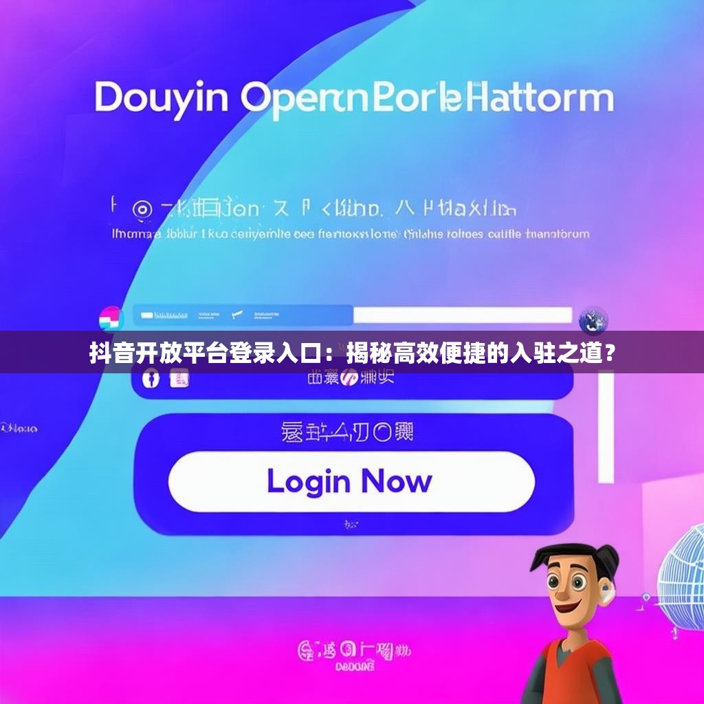 抖音开放平台登录入口：揭秘高效便捷的入驻之道？