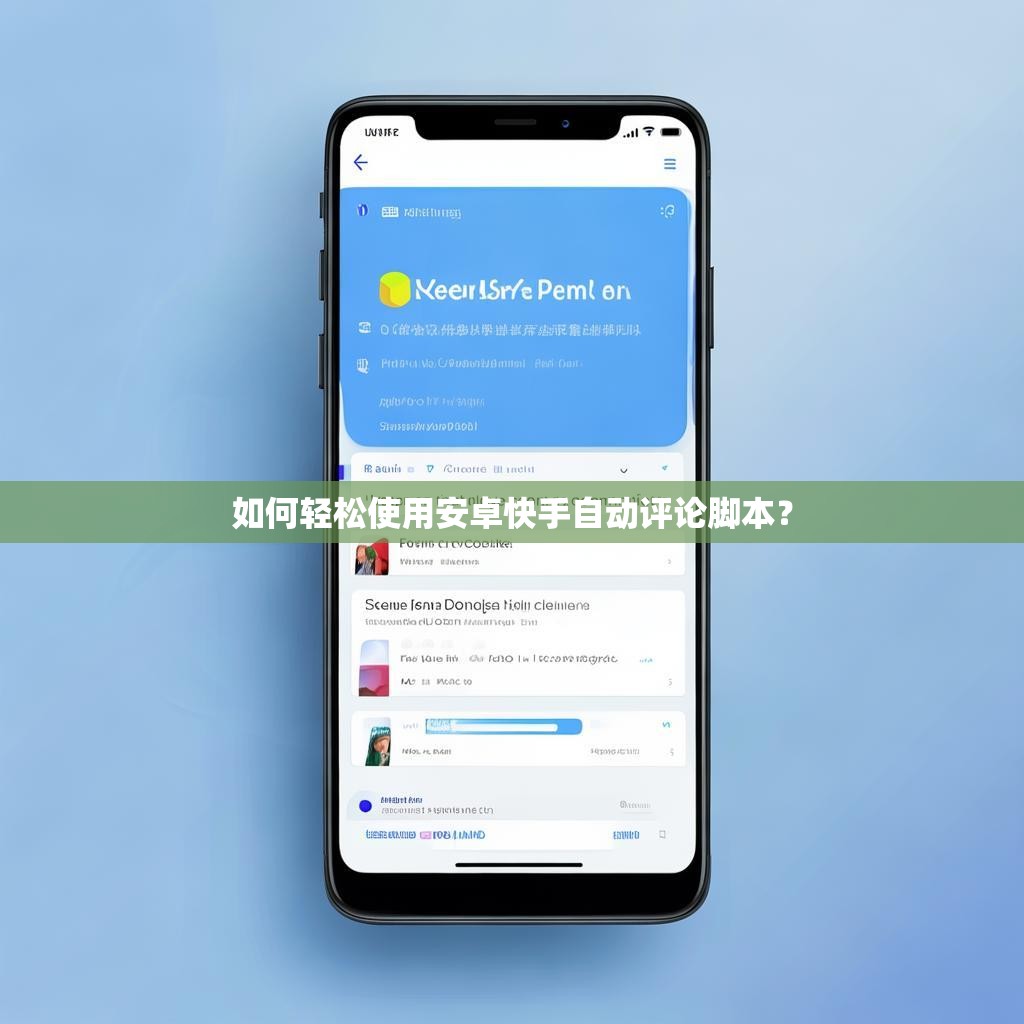 如何轻松使用安卓快手自动评论脚本？