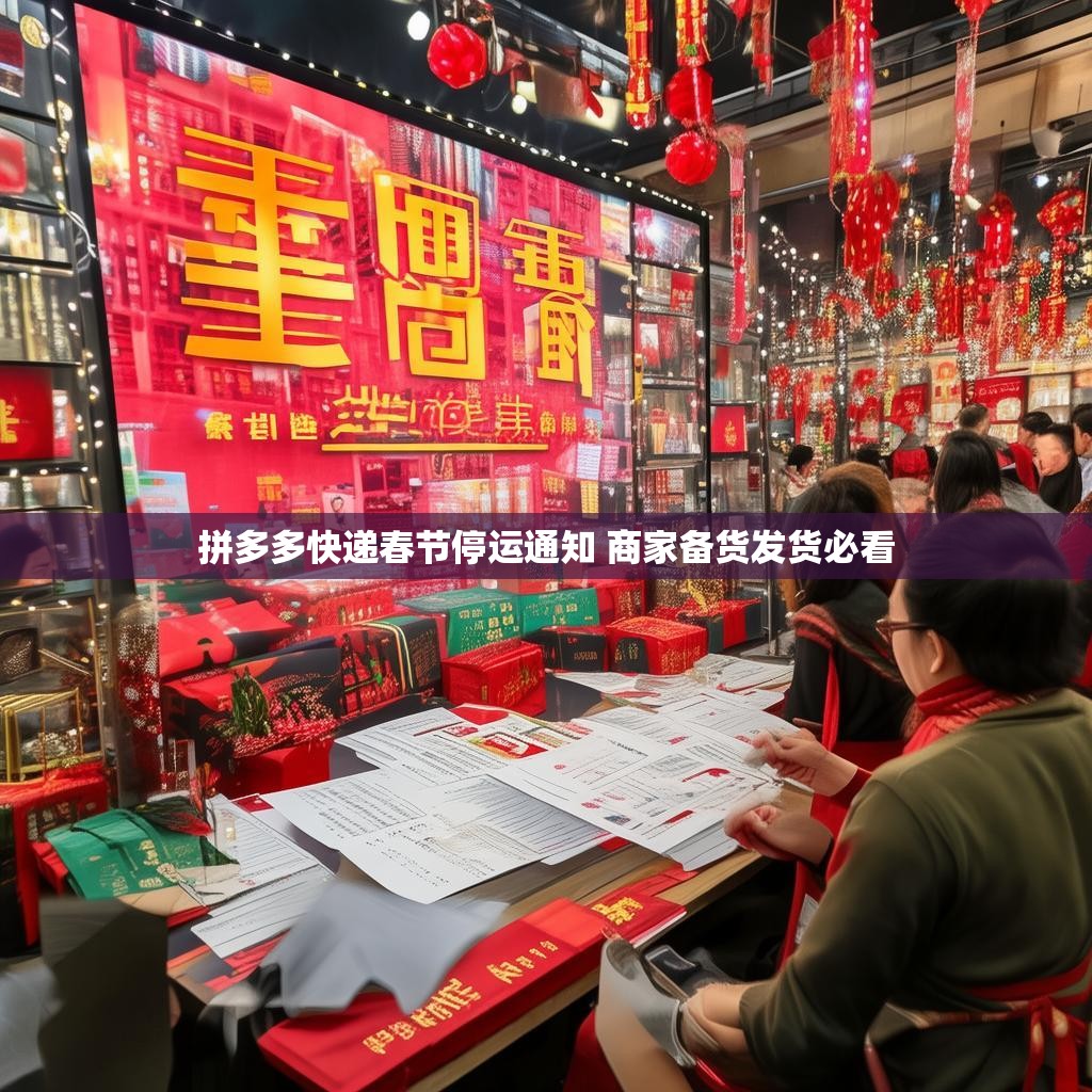 拼多多快递春节停运通知 商家备货发货必看