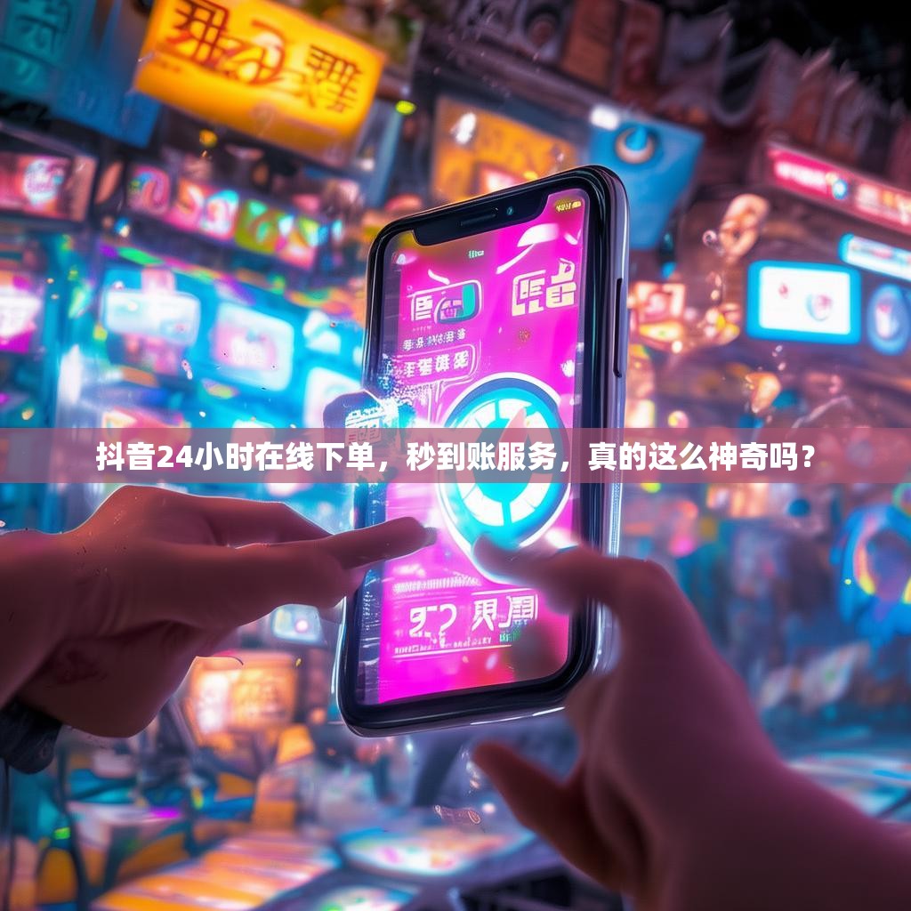 抖音24小时在线下单，秒到账服务，真的这么神奇吗？