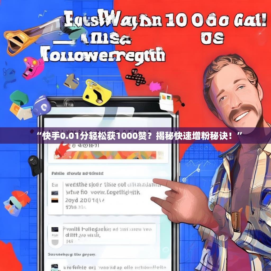 “快手0.01分轻松获1000赞？揭秘快速增粉秘诀！”