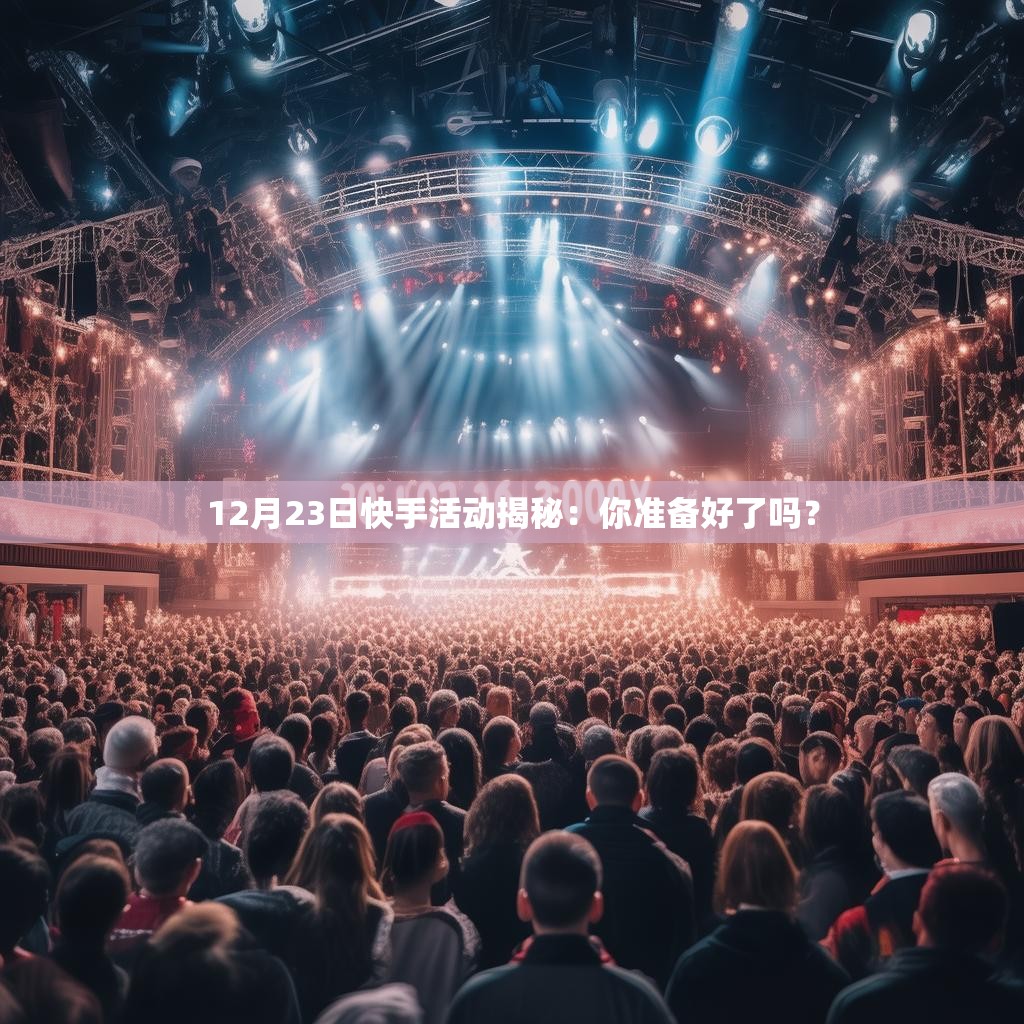 12月23日快手活动揭秘：<strong><mark>你准备好了吗</mark></strong>？