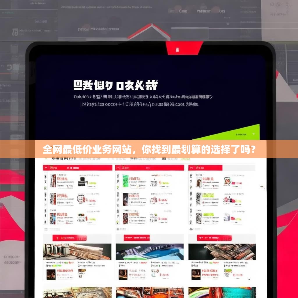 全网最低价业务网站，你找到最划算的选择了吗？
