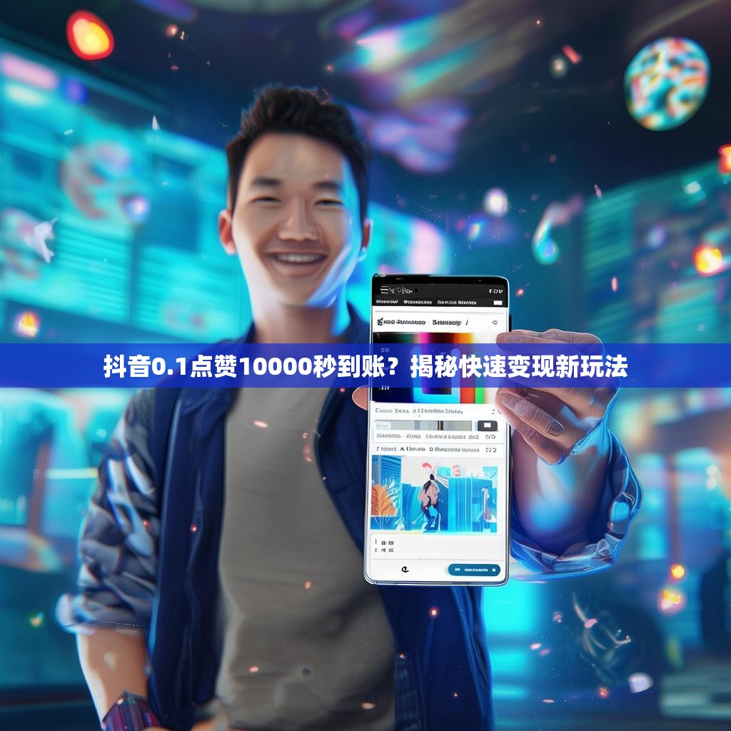 抖音0.1点赞10000秒到账？揭秘快速变现新玩法