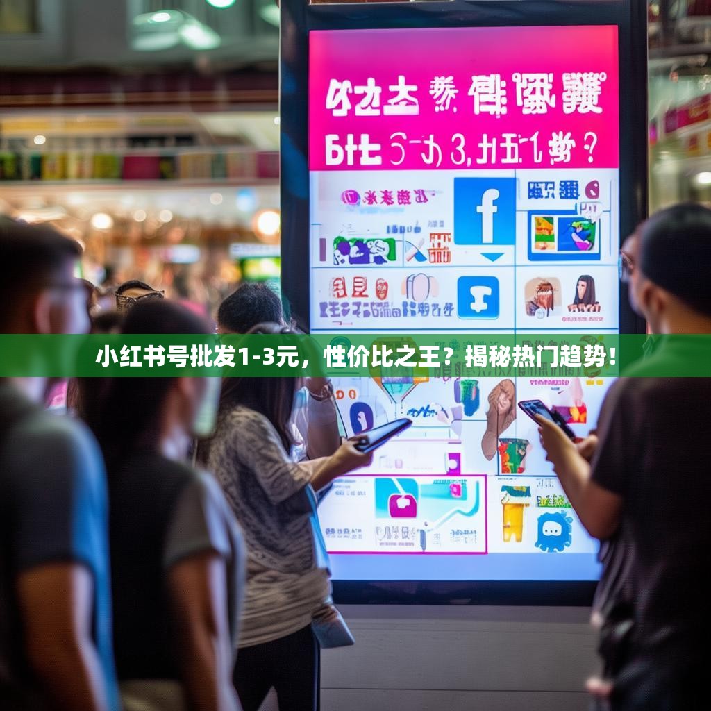 小红书号批发1-3元，性价比之王？揭秘热门趋势！