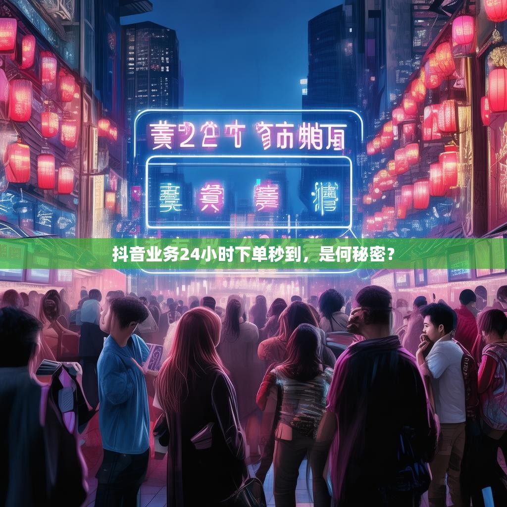 抖音业务24小时下单秒到，是何秘密？