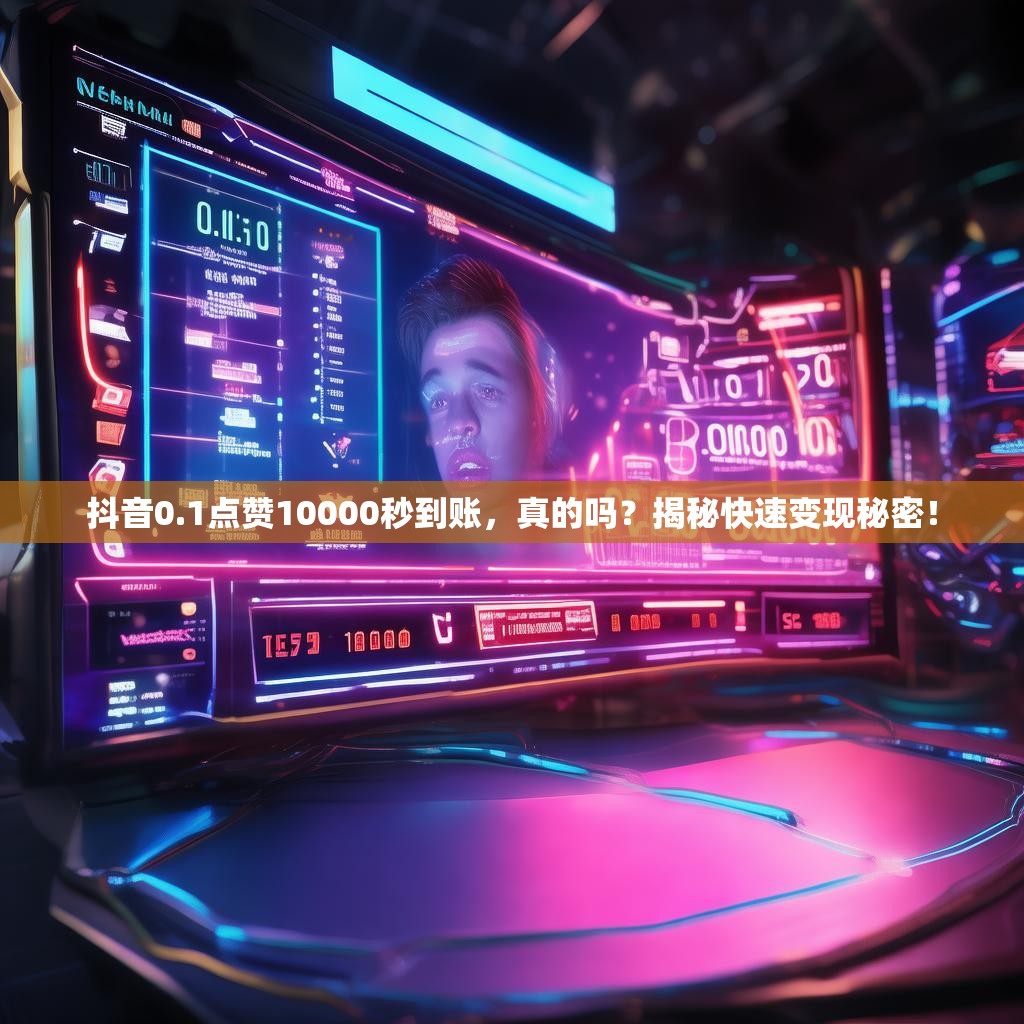 抖音0.1点赞10000秒到账，真的吗？揭秘快速变现秘密！